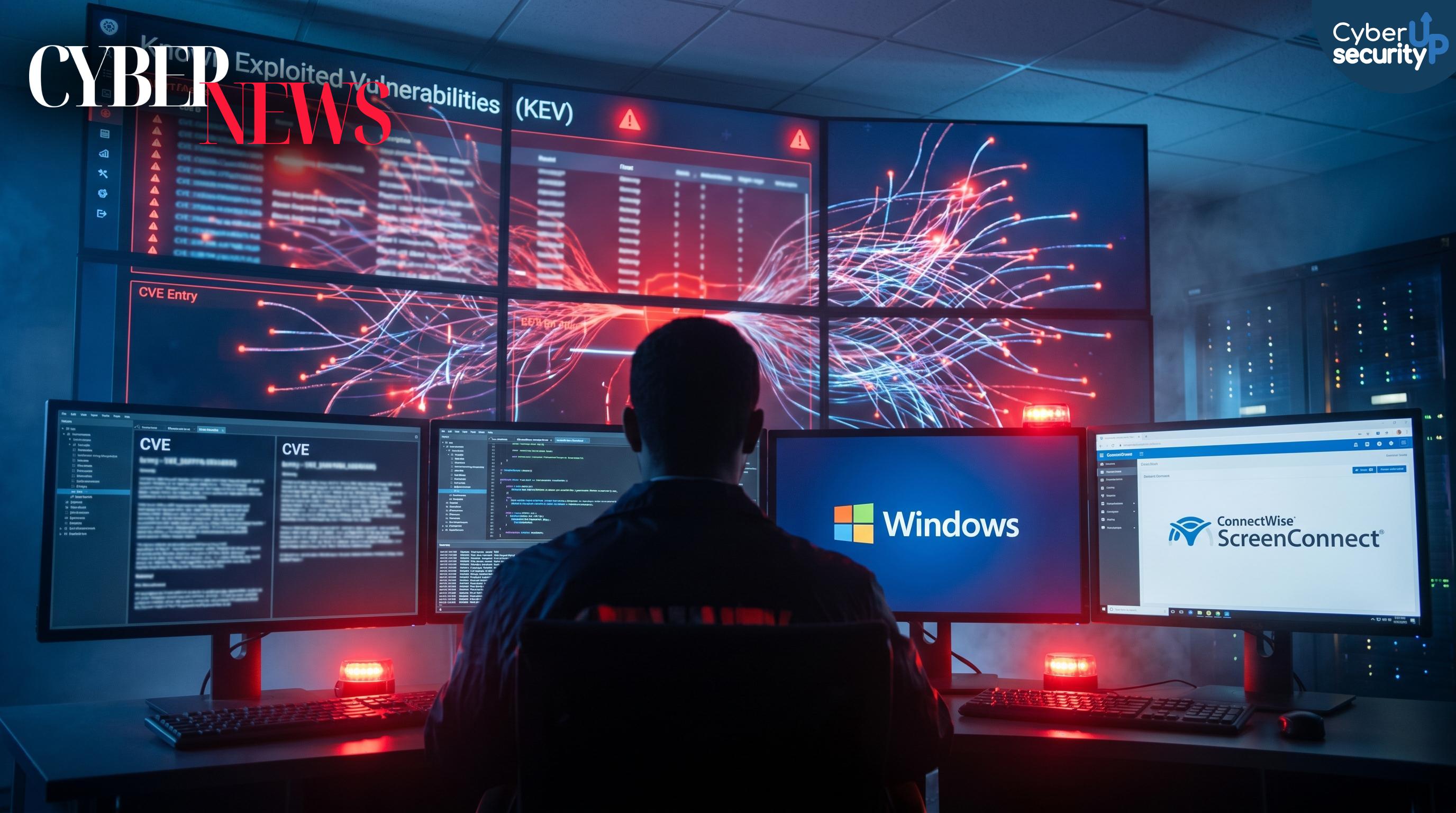 Allarme CISA KEV: ScreenConnect e Windows sotto attacco reale, patch subito