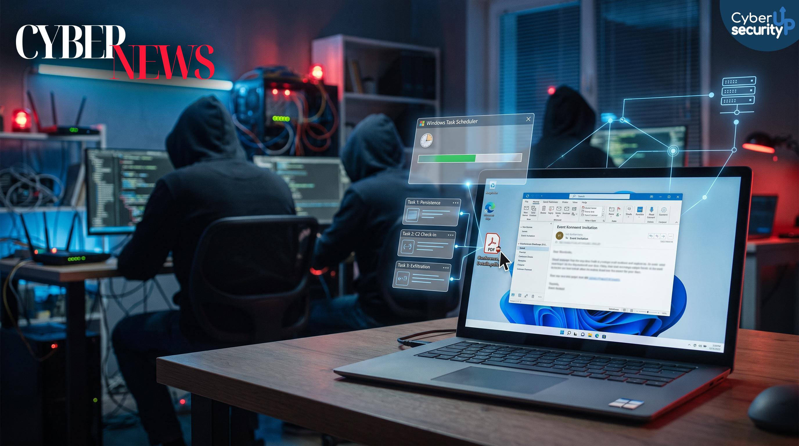Inviti Fake, Backdoor Reale: Star Blizzard infetta Windows con CosmicPulse e attività pianificate invisibili