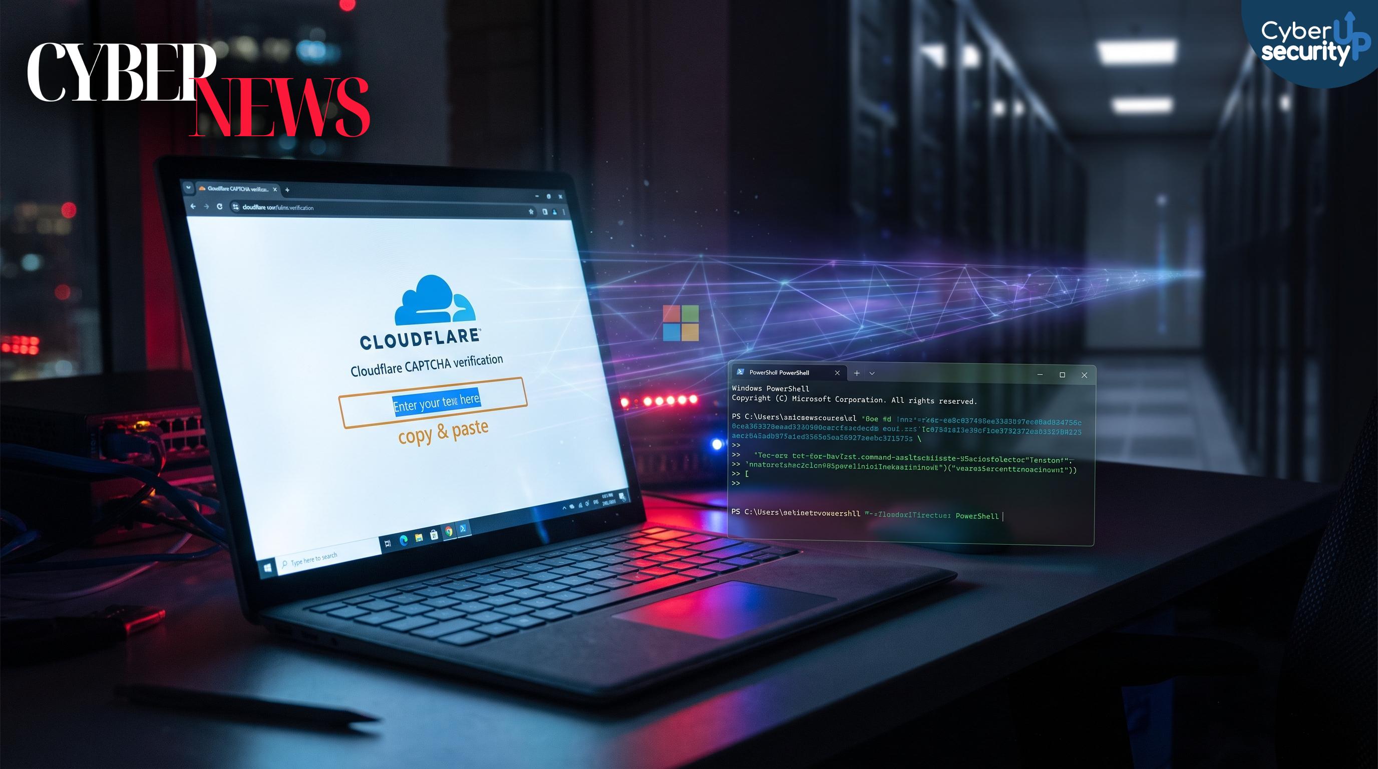 TerminalFix e finti CAPTCHA Cloudflare: un copia‑incolla in PowerShell apre un reverse tunnel nella tua rete aziendale