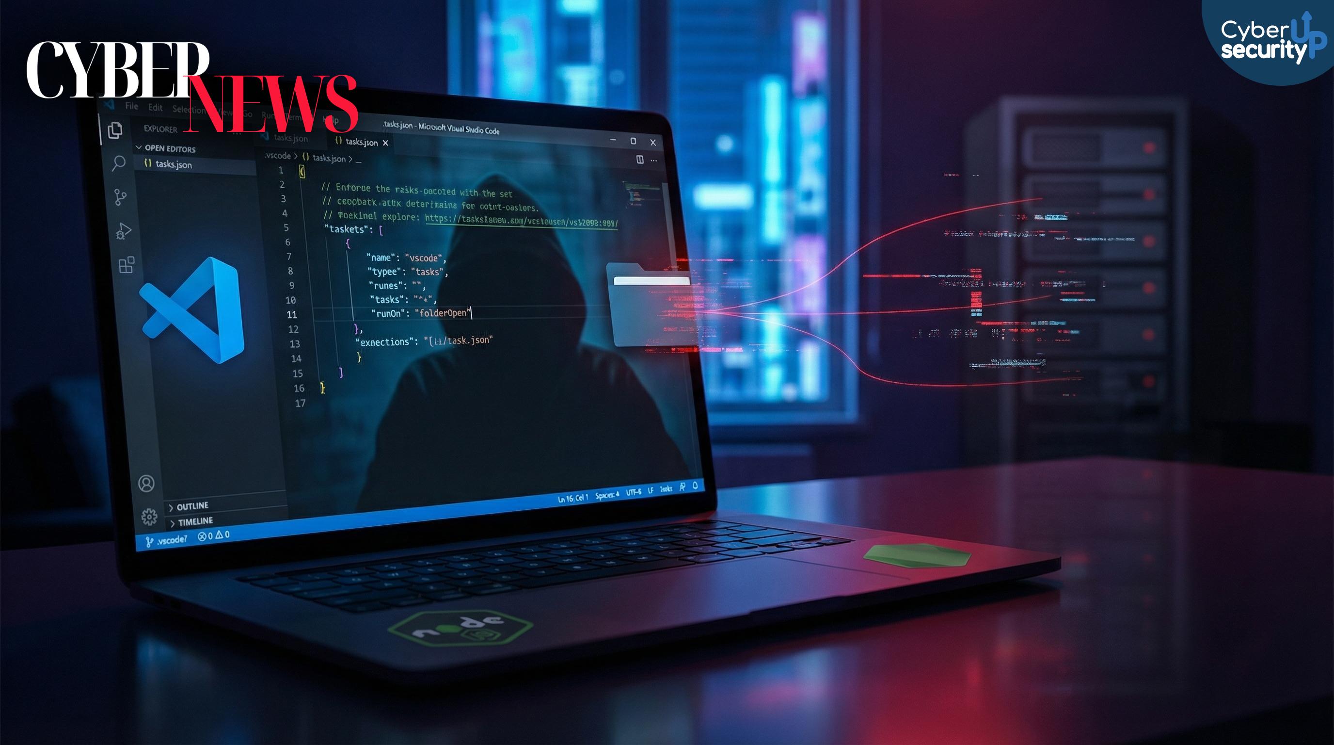 VS Code sotto attacco: StoatWaffle infetta i progetti con tasks.json e ruba credenziali senza clic